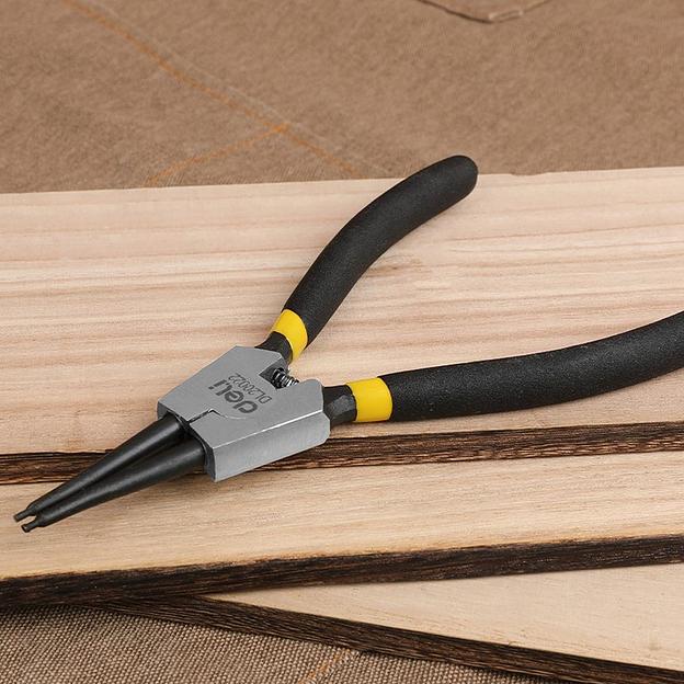 Съемник Deli Набор из 4-х съемников стопорных колец Deli DL20521-4 175мм, сталь HRC50-54, прорезиненная рукоять, блистер фото 5