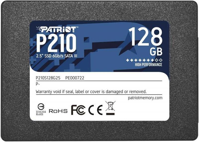 SSD жесткий диск SATA2.5" 128GB P210S128G25 PATRIOT фото 1