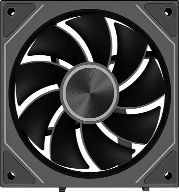 Вентилятор для корпуса PcCooler F3 X120R BK Reverse ARGB 120х120x25 черный 4-pin 28.4дБ (F3 X120R ARGB BK) Ret фото 3