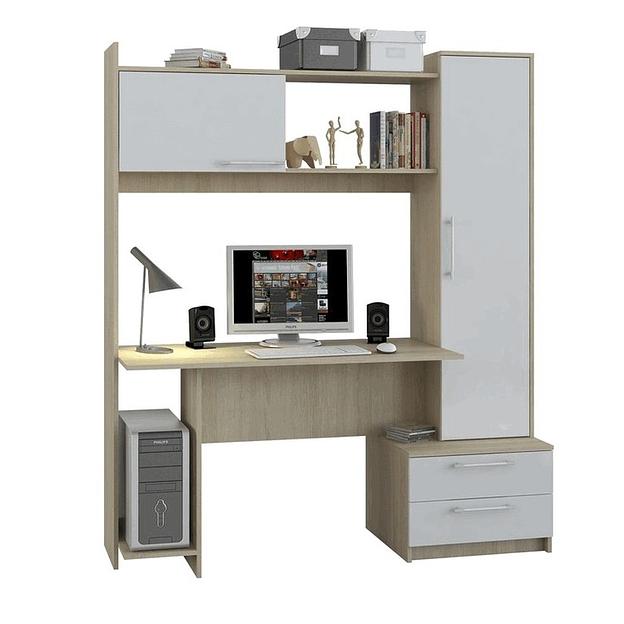 Стол компьютерный «Денвер» дуб сонома, белый, опт фото 1