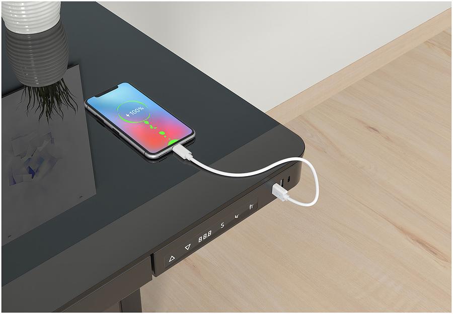 Стол Cactus CS-EGD-BBK столешница стекло черный каркас черный фото 5