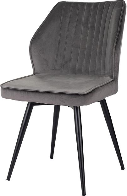 Стул для дома Бюрократ CH-K5_SP с повор.мех. т.серый Holland 18 металл черный на ножках (CH-K5_1/SP/HL18) фото 5