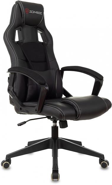 Кресло игровое Zombie Arena черный эко.кожа/ткань крестов. пластик фото 1