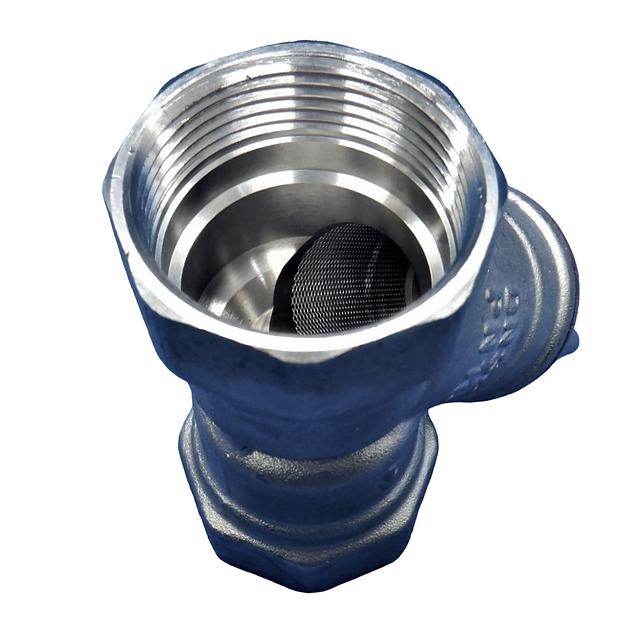 Фильтр ВВ 1 1/4' сетчатый, косой, латунь фото 1