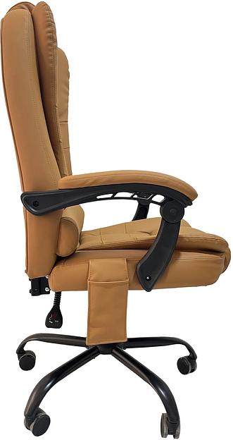 Кресло Cactus с вибромассажем CS-CHR-OC05M-BR бежевый эко.кожа с подголов. крестов. фото 5