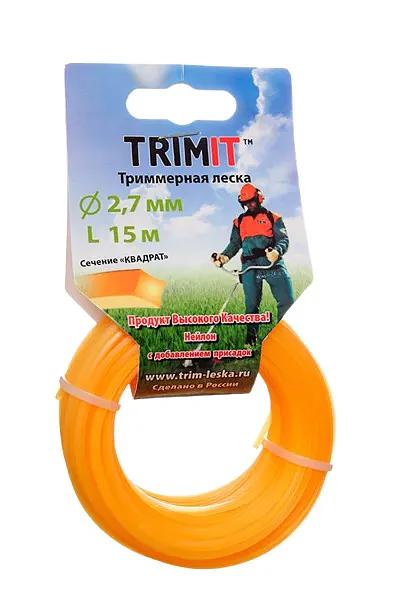 Леска для триммера и газонокосилки d 2,7 мм квадрат длина 15 м комплект 2 шт Опт фото 1