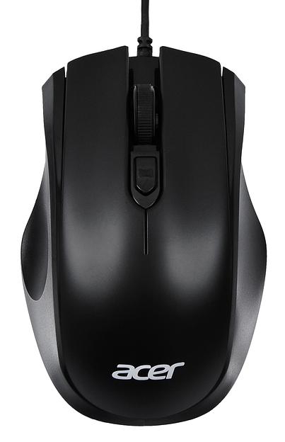 Мышь Acer OMW020 черный оптическая (1600dpi) USB (3but) фото 1