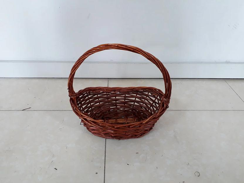 Плетенная подарочная корзина для фруктов, шампанского, конфет, размер 28 см ОПТ фото 1