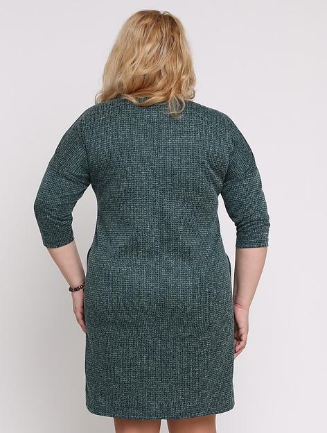 Платье бирюзово-зелёный меланж П-0152 фото 3
