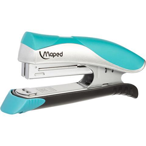 Степлер №24/6, 26/6 до 25л., серебристо-бирюзовый, Maped Ergologic 352513 фото 1