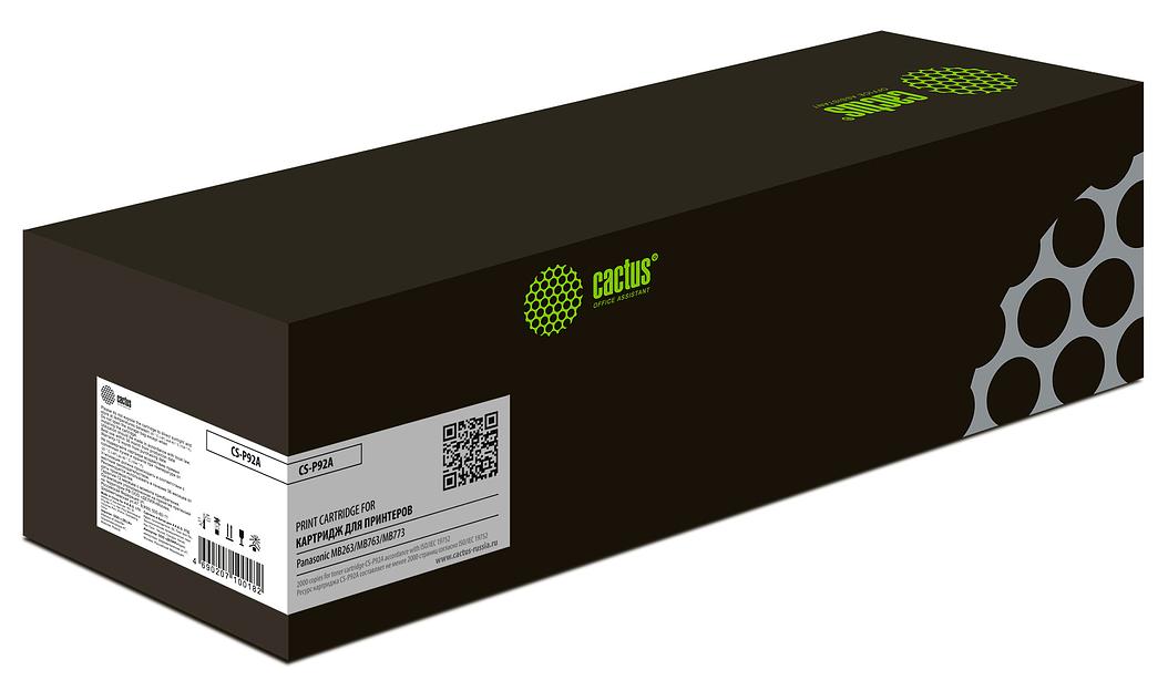Картридж лазерный Cactus CS-P92A KX-FAT92A7 черный (2000стр.) для Panasonic MB263/MB763/MB773 фото 1