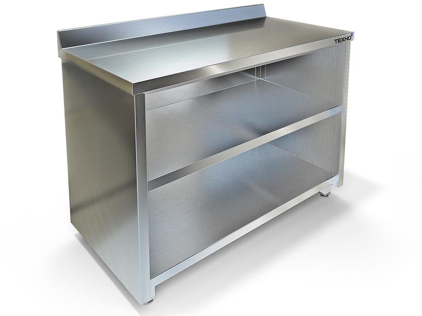 Стол-тумба для столовой без дверей борт задняя стенка оцинкованная сталь СПС-933/400 (400x600x850 мм) фото 1