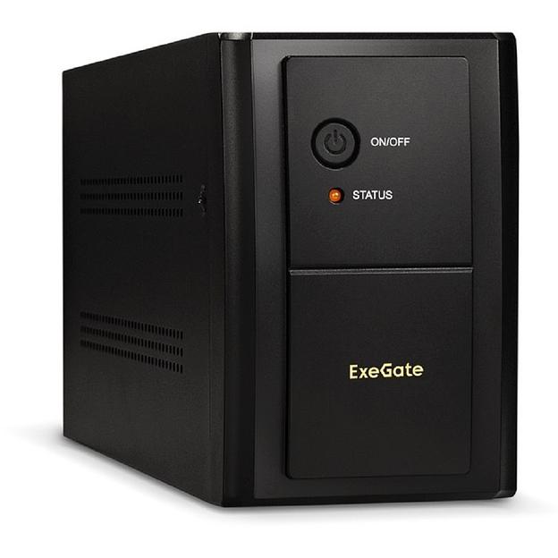 Exegate EX292606RUS ИБП ExeGate SpecialPro UNB-2000.LED.AVR.1SH.2C13 <2000VA/1200W, LED, AVR,1*Schuko+2*C13, металлический корпус, Black> фото 1