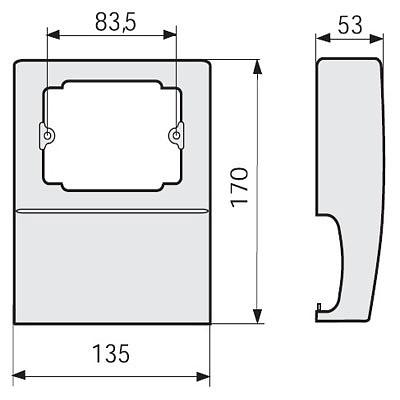 SCN3 4 В Коробка под розетку на 3-4 модуля для TCN фото 1