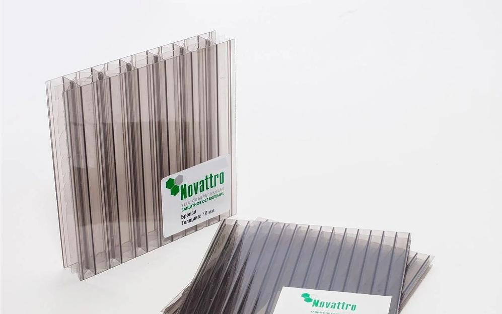 Сотовый поликарбонат Novattro 16 мм Полигаль ОПТ фото 3