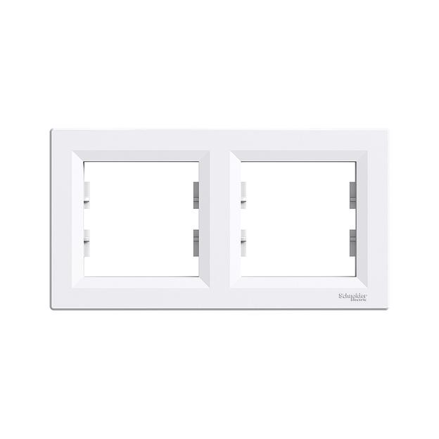 Рамка горизонтальная SE EPH5800221 Asfora 2 постовая белый EPH5800221 фото 1