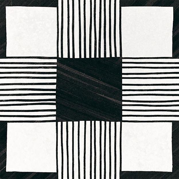 Керамогранит Equipe Caprice Deco Loth B&W 20x20 фото 1