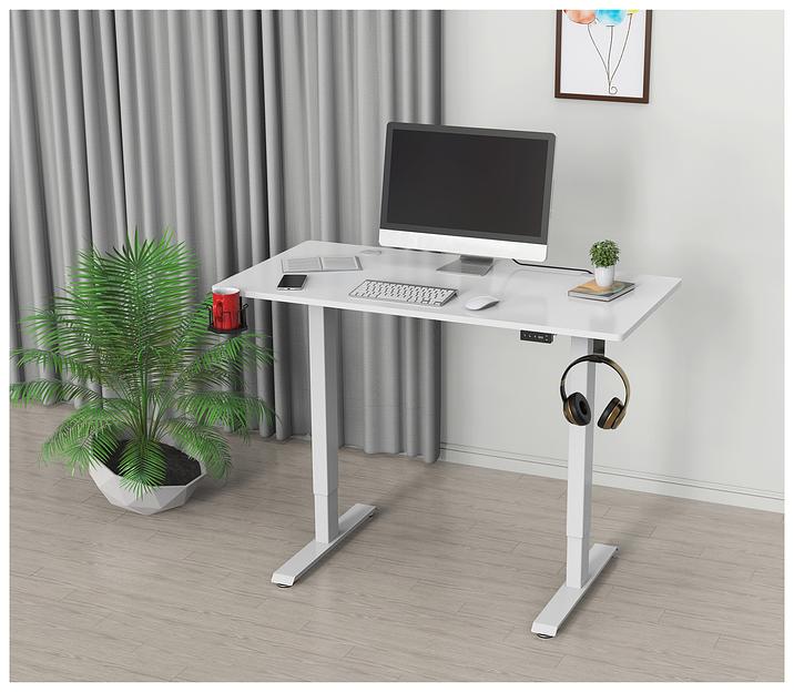 Стол Cactus CS-ED-WWT столешница МДФ белый каркас белый фото 6