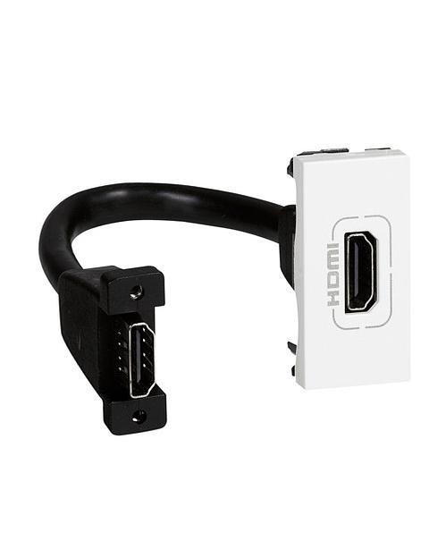 Розетка Legrand 078778 HDMI со шнуром 1М бел MSC фото 1