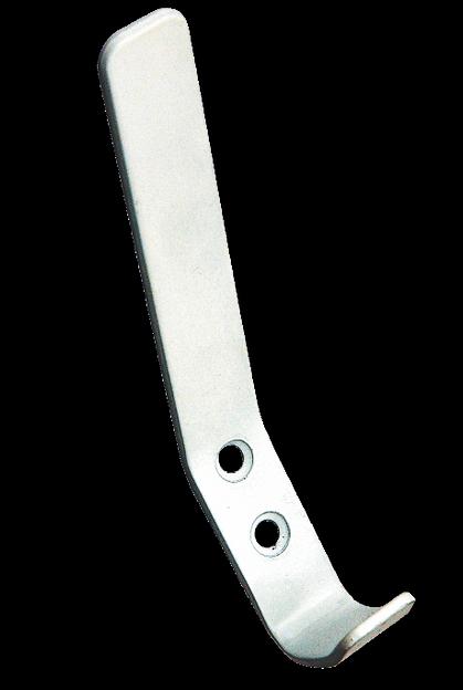 Крючок плоский двойной (цинк) №3  фото 1