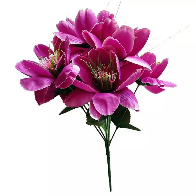 Букет кувшинок на 7 голов 34см 002-553 фото 2