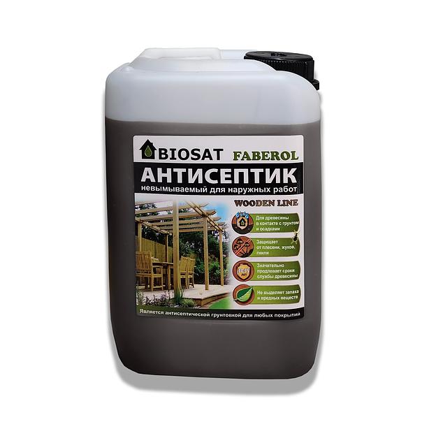 Невымываемый антисептик для наружных работ Biosat Faberol, 5 кг, опт фото 2