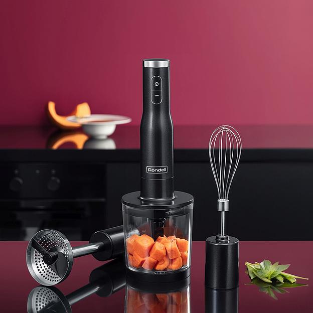 Блендер погружной Rondell 1302-RE-01 1200Вт серебристый фото 8