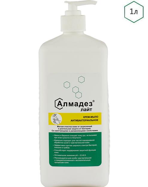 Дезинфицирующее мыло «Алмадез-лайт» 1 л дозатор ОПТ фото 1