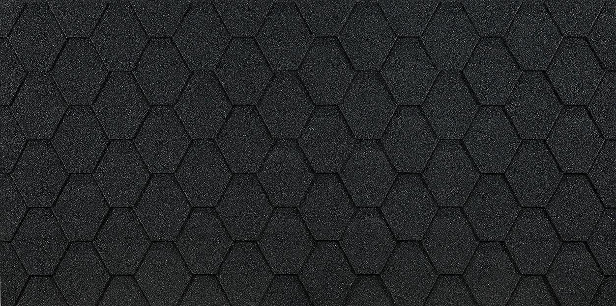 Гибкая черепица Döcke PIE Eurasia «Шестигранник» серый опт фото 1