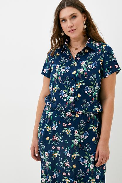 Платье Salma/синий принт фото 4