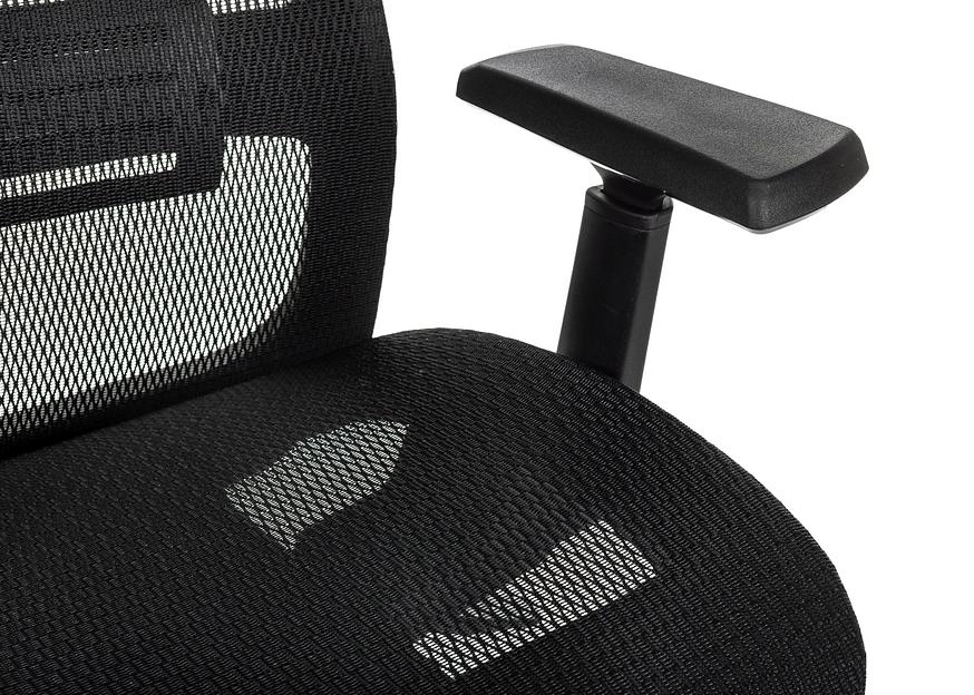 Кресло руководителя Бюрократ MC-912-H черный, сетка с подголов. крестов. металл хром фото 8