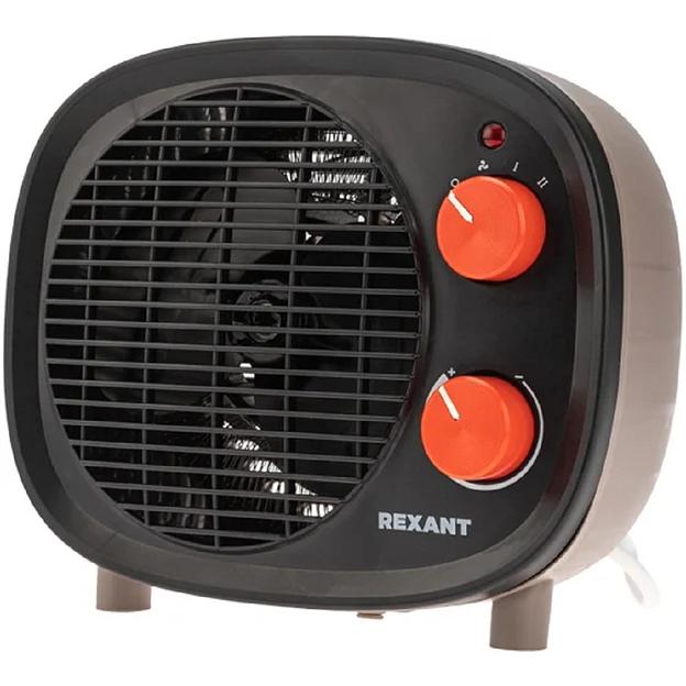 Тепловентилятор электрический настольный 2кВт со спиральным нагревательным элементом, черный REXANT фото 1