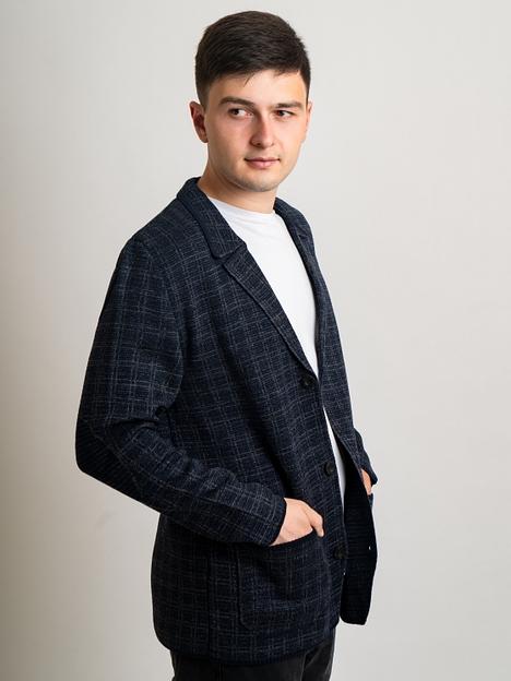 Кардиган мужской «Осип» синий ОПТ фото 3