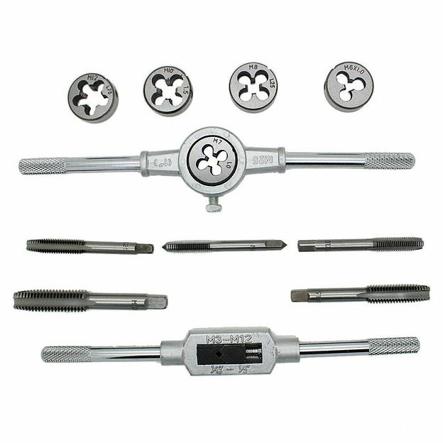 Набор Плашек И Метчиков 12шт, Механик PM-1112 фото 2