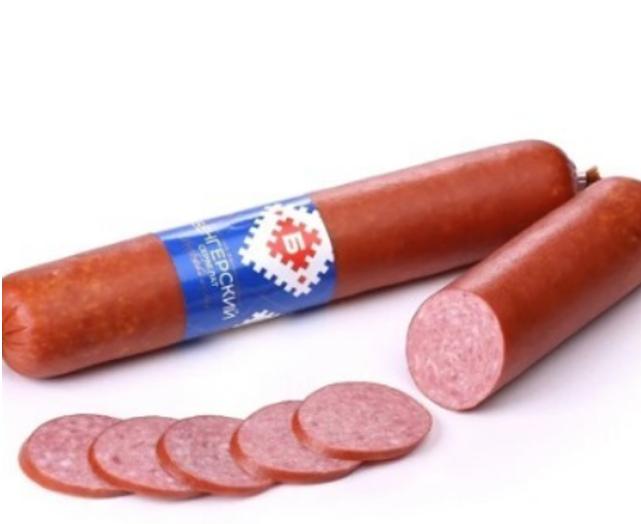 Колбаса варёно-копчёная "Сервелат Венгерский" Брест фото 1