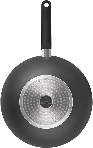 Сковорода ВОК Rondell Modern RDA-1723, 30см, с крышкой, черный фото 3