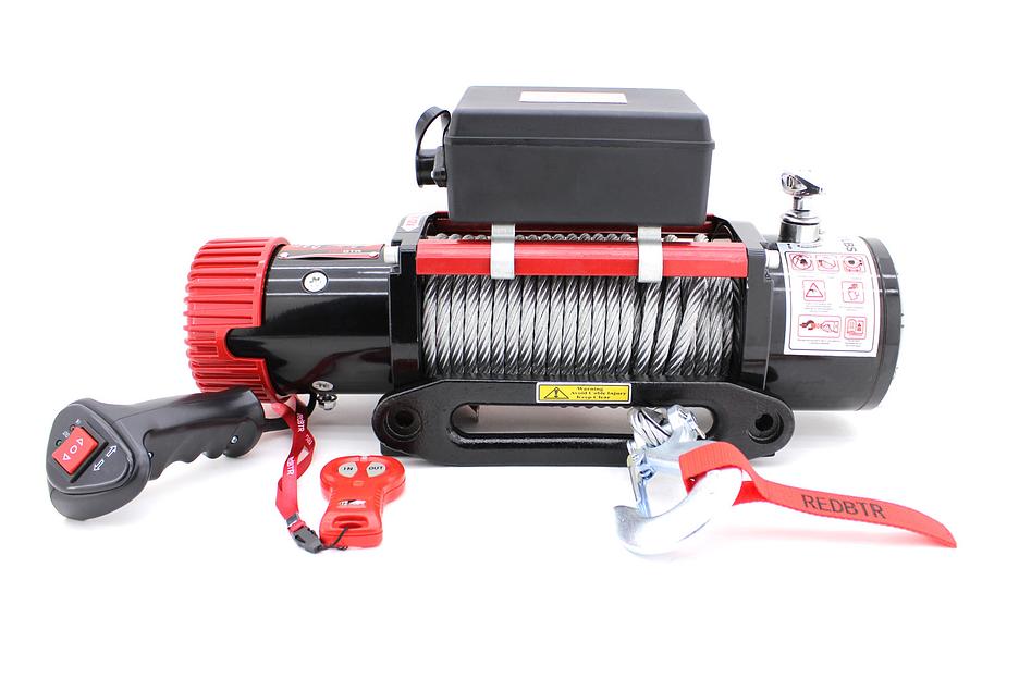 Лебедка автомобильная 12В 12000 lbs чугунный клюз ОПТ фото 1