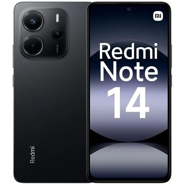 Смартфон Xiaomi Redmi Note 14 RU 6+128 Midnight Black фото 1