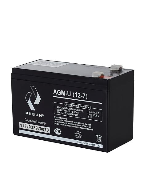 Аккумулятор для ИБП 12V Рубин 7Ah AGM батарея для источника бесперебойного питания (АКБ для ИБП и инверторов) опт фото 2