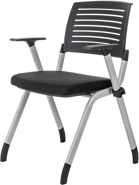 Стул Бюрократ X-Click черный на ножках металл серый фото 3