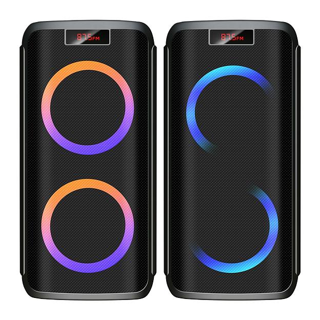 Ginzzu GM-202, Акустическая система Midi, RGB/BT/USB/SD/FM/ДУ фото 1