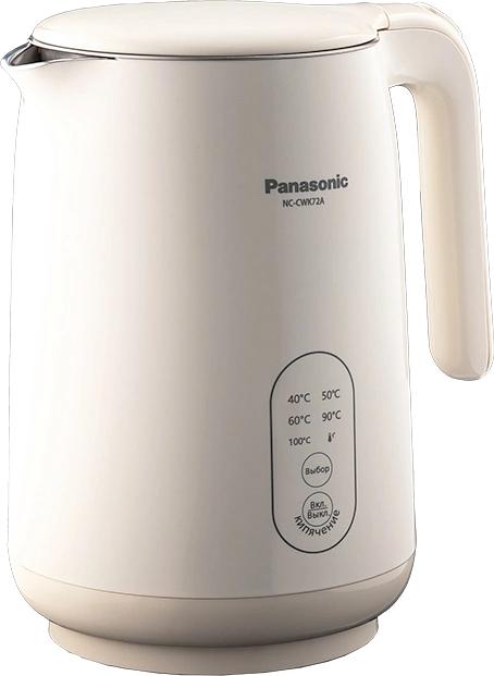 Чайник электрический Panasonic NC-CWK72A 1.5л. 1500Вт бежевый корпус: полупропилен/нержавеющая сталь фото 1