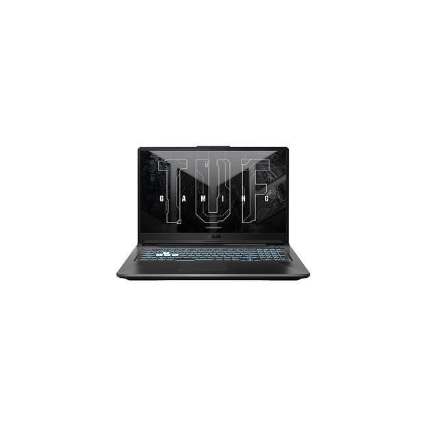 Ноутбук игровой ASUS TUF Gaming A17 FA706NF-HX007 17.3", IPS, AMD Ryzen 5 7535HS 3.3ГГц, 6-ядерный, 16ГБ DDR4, 512ГБ SSD, NVIDIA GeForce RTX 2050 - 4 ГБ, без операционной системы, черный [90nr0jh5-m002l0] фото 1