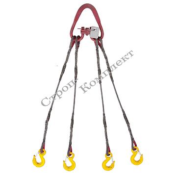 Стропы четырехветвевые канатные (4СК) ОПТ фото 1