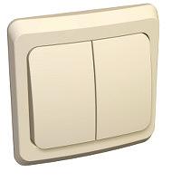 Systeme electric BC10-002K ЭТЮД С/У 2-клавишный ВЫКЛЮЧАТЕЛЬ 10 АХ, КРЕМОВЫЙ, Россия фото 6