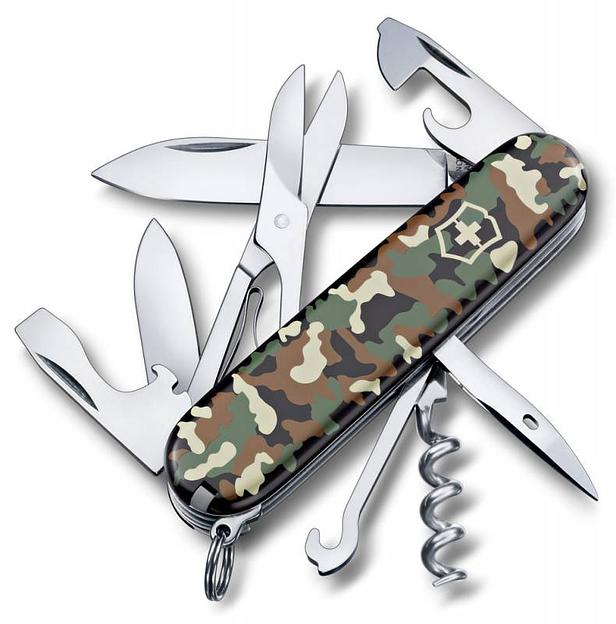 Нож перочинный Victorinox Climber (1.3703.94) 91мм 14функций камуфляж карт.коробка фото 1
