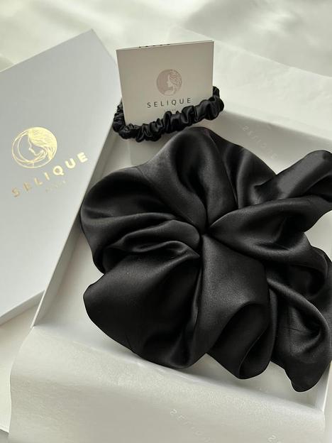 Набор шёлковых резинок Grande Amore «Black Shine» ОПТ фото 5