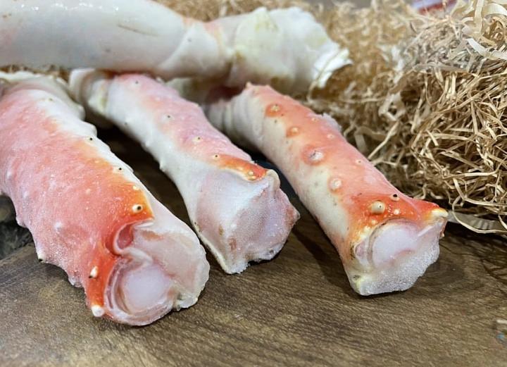 Краб Камчатский, набор члеников (1-я фаланга в панцире с розочкой), в/м, 1 кг ОПТ фото 1