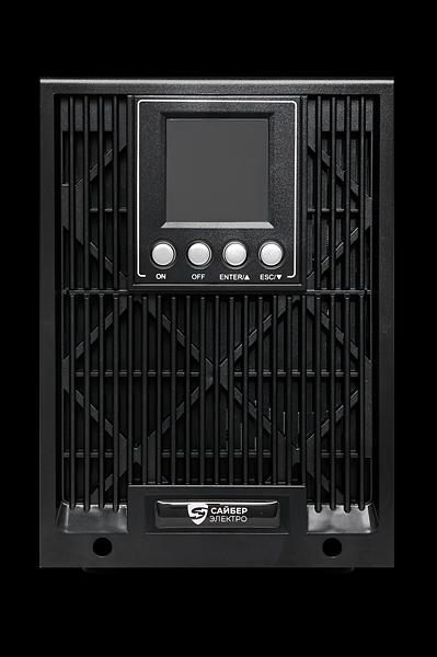 Сайбер Электро ИБП ЭКСПЕРТ-II-2000 {Онлайн, Напольное исполнение 2000ВА/1800Вт USB/RS-232/SNMPslot (2 EURO + 2 IEC С13) (12В /7Ач. х 4)} фото 2