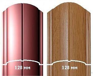 Круглый штакетник цвет дерева фото 2